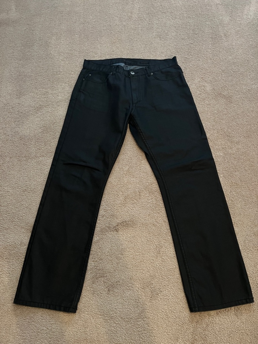 Vintage Men's Black Slim Straight Jeans- size W36, L32, EUC *like new*